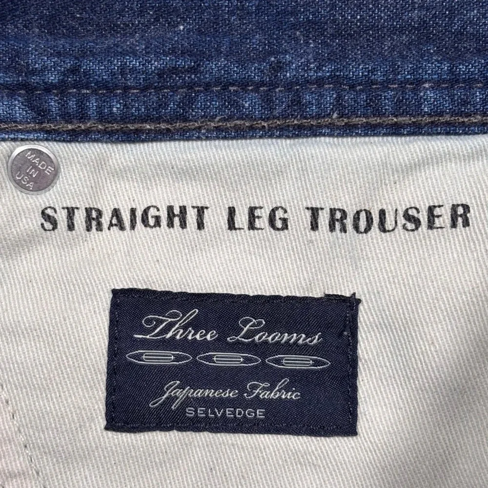 Wallace & Barnes Shorts Men 32 Button Fly Japan Indigo Selvedge Denim Cutoff USA